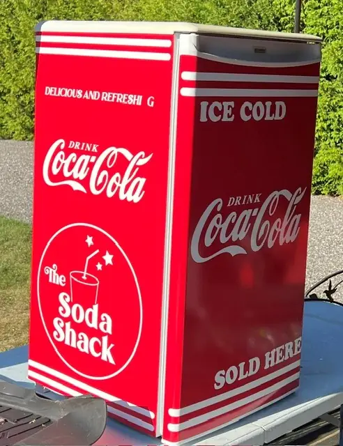 Mini fridge wrapped